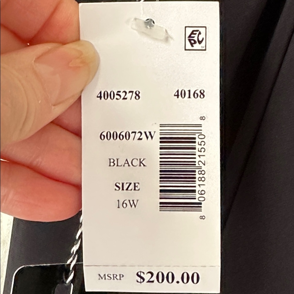 NWT!! Magicsuit Susan One Piece Swimsuit in Black, size 16W, - Picture 3 of 16